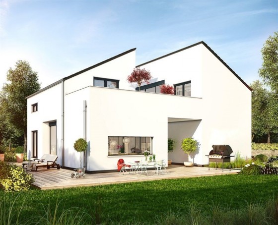 Das neue OKAL Musterhaus in Bad Vilbel erfüllt den AktivPlus Standard. (Foto: OKAL Haus GmbH)