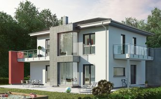 Das neue Musterhaus in Poing von OKAL: Eine elegante Stadtvilla mit nachhaltiger Ausstattung.